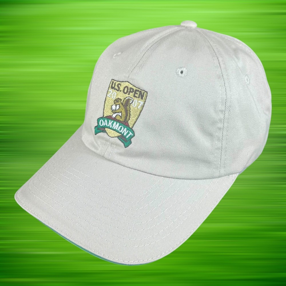2008 US Open Oakmont Golf Hat USGA Adjustable Strapback Hat Brown