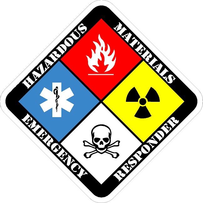 HAZMAT Technician Decal Firefighter Haz Mat Hazardous Materials Sticker VAR