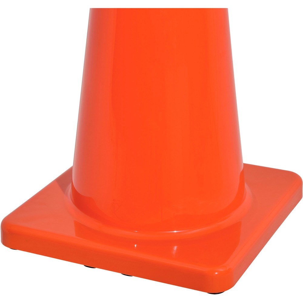 36" Reflective Traffic Cone Solid Orange Base 10 lbs