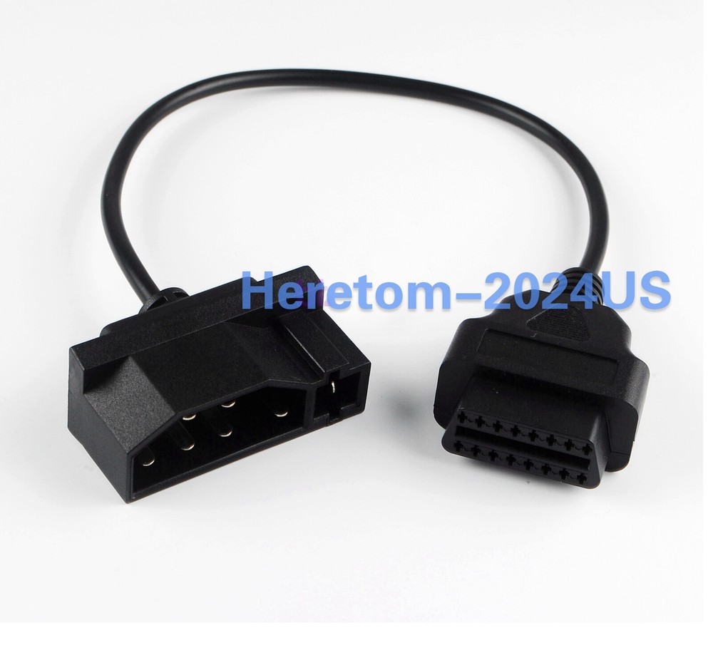 7 Pin OBD1 to 16 Pin OBD2 Convertor Adapter Cable Code Reader Scanner For Ford