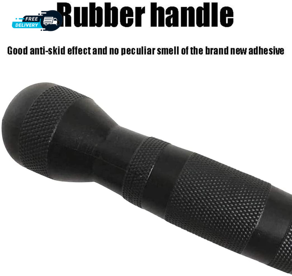 Lat Bar Cable Machine Attachment Curl Pulldown Bar with Full Rotation and Rubber