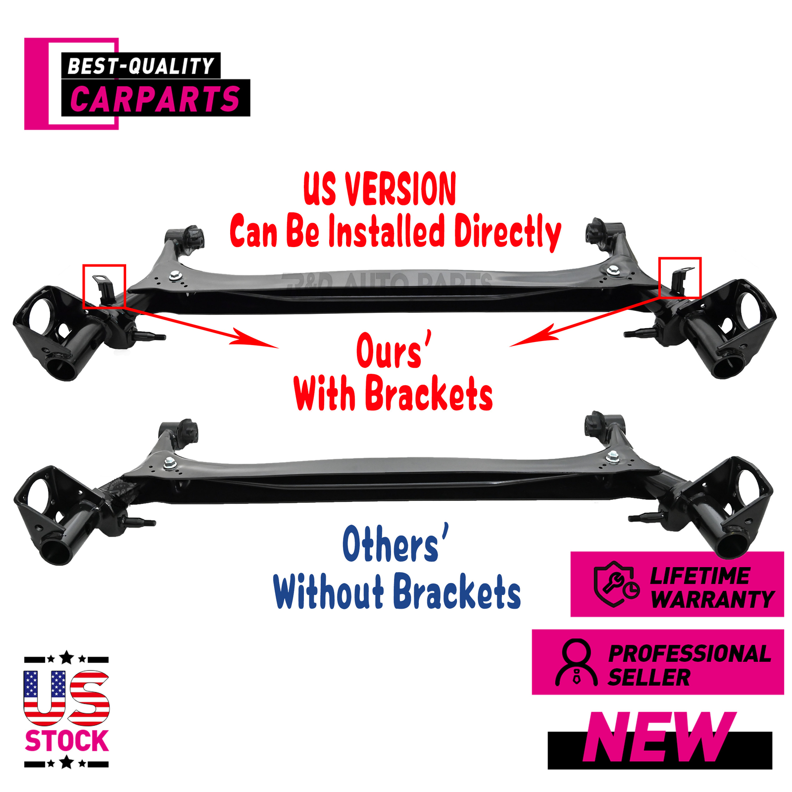 Rear Axle Subframe Suspension Crossmember for Toyota Corolla Matrix 2002-2007