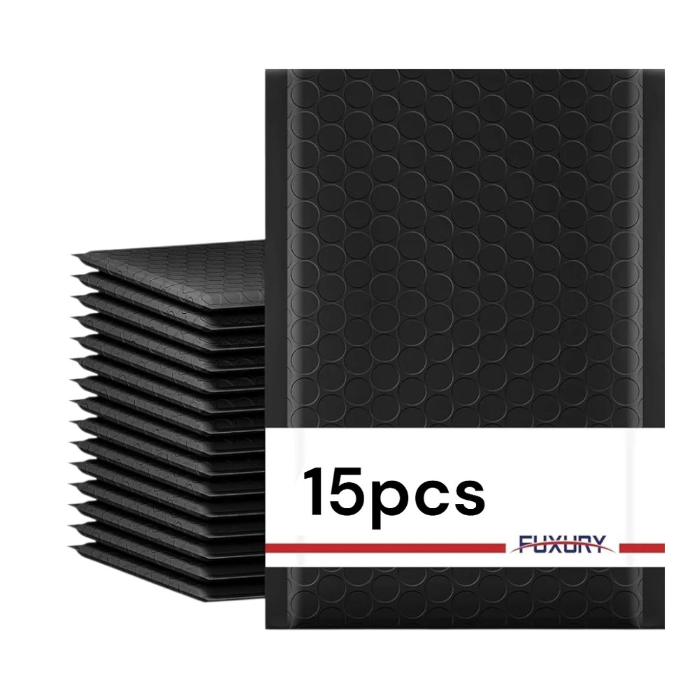 15pack - Bubble Mailer 6x10"   BLACK