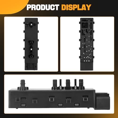 Power Seat Switch, 8 Way Front Right Passenger Side Control Switch Black