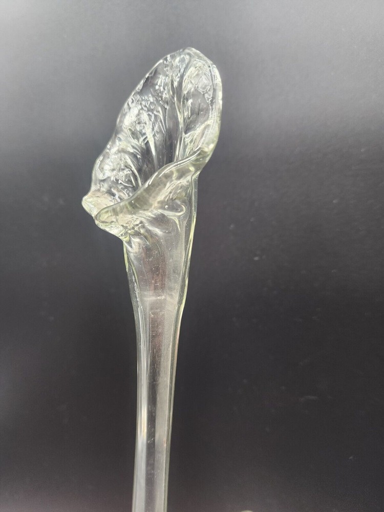 Clear Hand Made Double Sided headed vase Two Necks