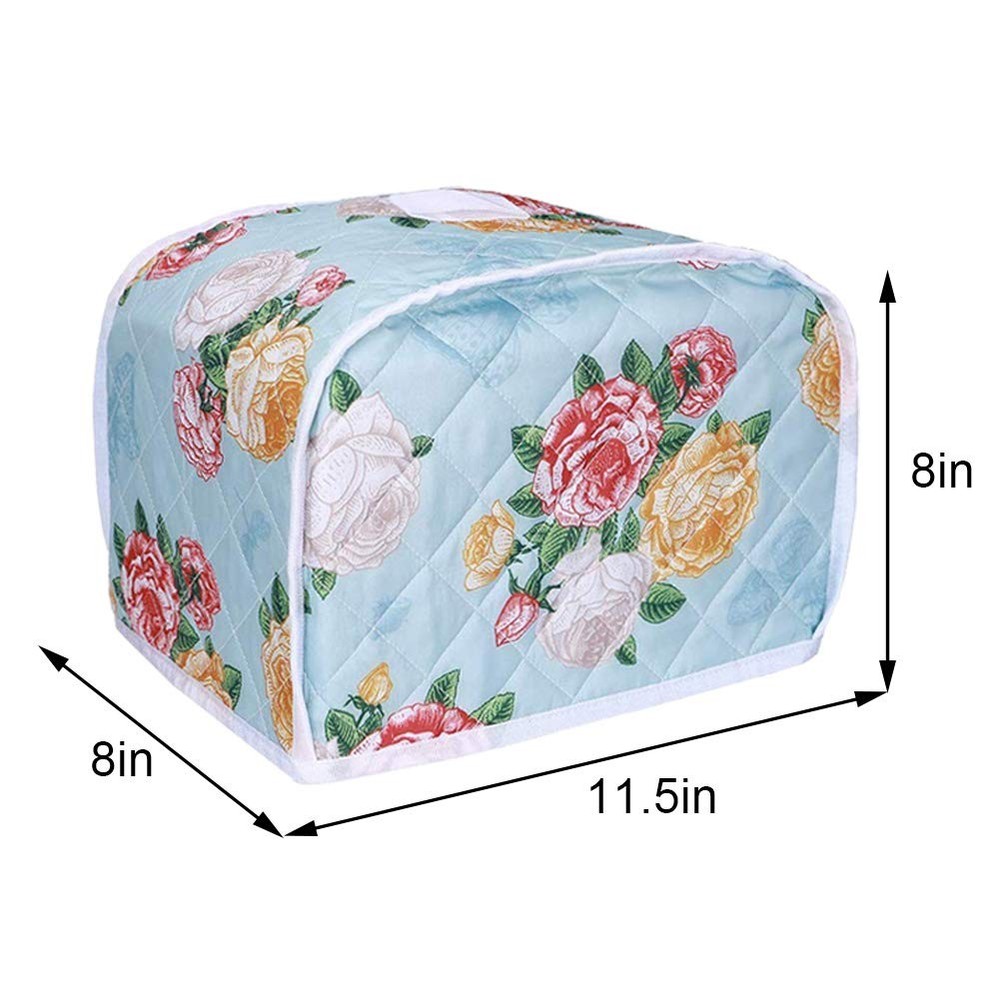 Toaster Cover for 2 Slice Bread Maker - Quilted Kitchen Small Multicolor