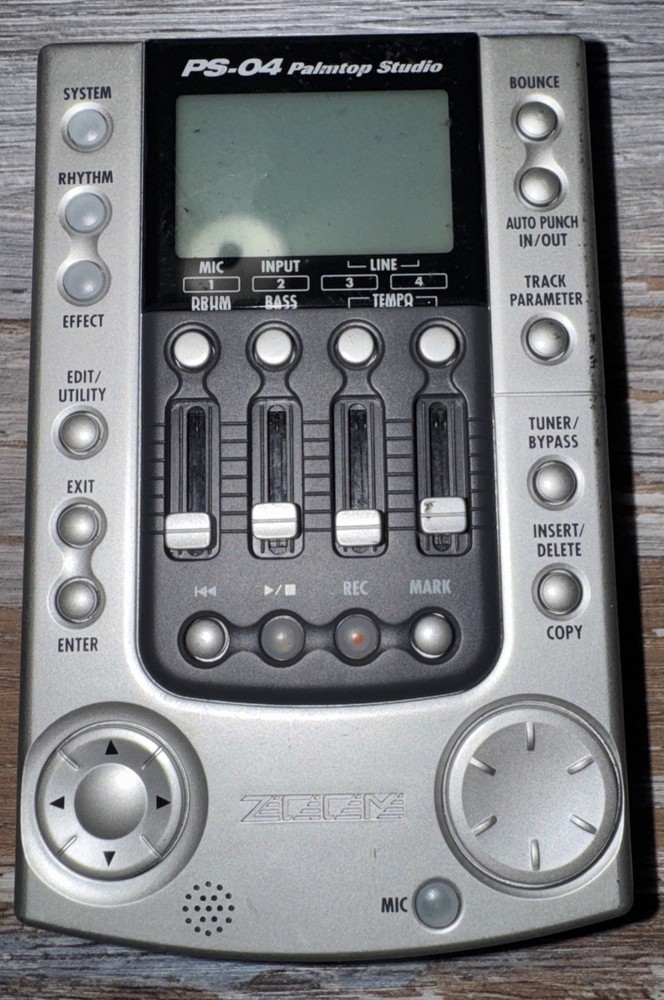 ZOOM PS-04 Palmtop Studio Portable Multi-Track Recorder With Memory Chip.