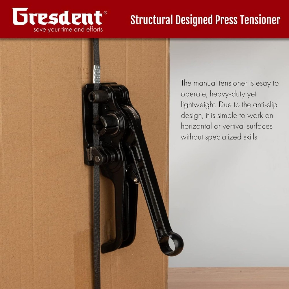 Polyester Strapping Silent Tensioner for 1/2" - 3/4" Width Polyester-Black