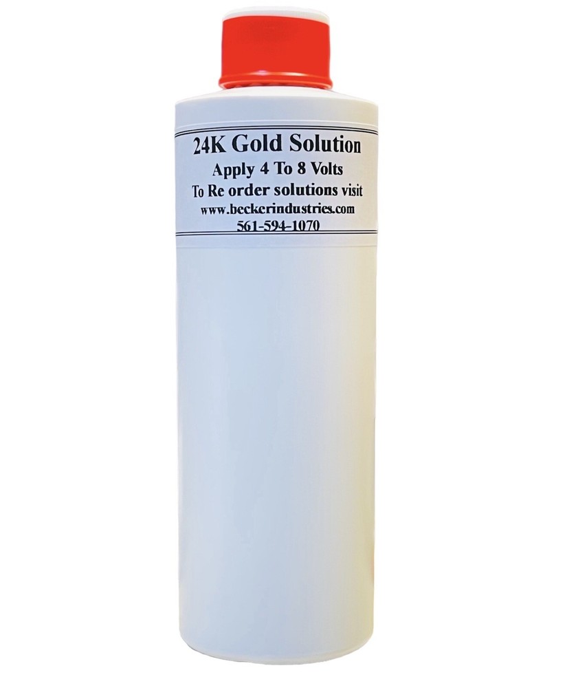 16 oz 24K Gold Solution, Industrial Grade , Video
