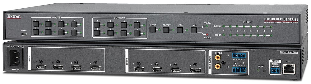 Extron DXP 44 4K Plus HDMI Digital Crosspoint Matrix Switcher