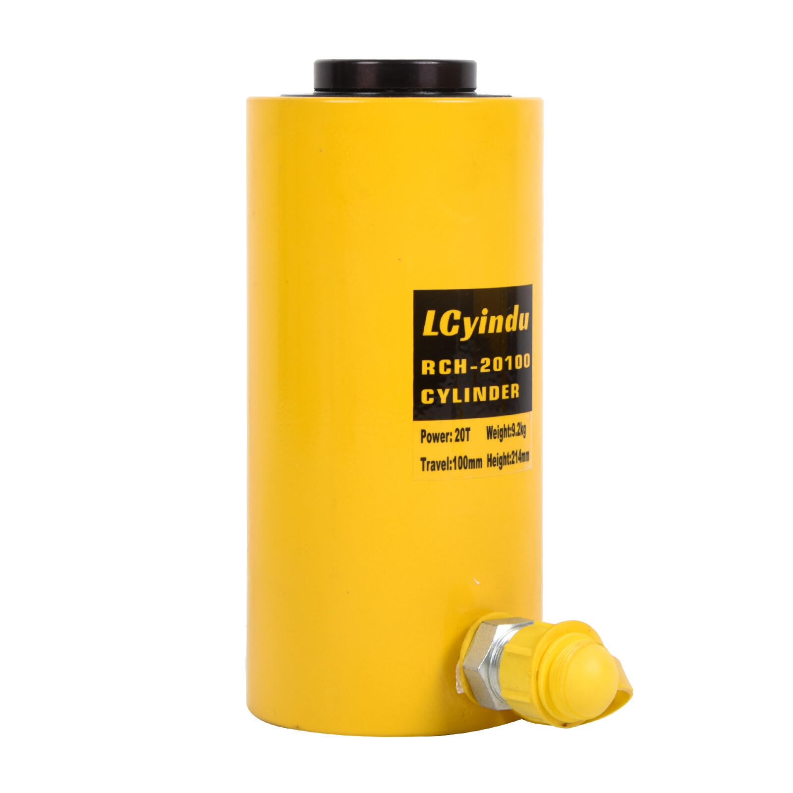 Hollow Hydraulic Cyliner Jack Single Acting 20T 4" Hydraulic Ram Lifting