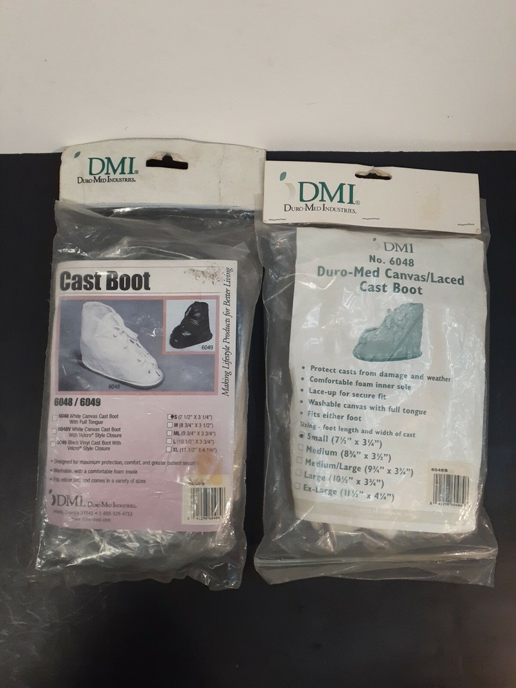 Duro-med Canvas Cast Boot laced size small 6048 2 pack