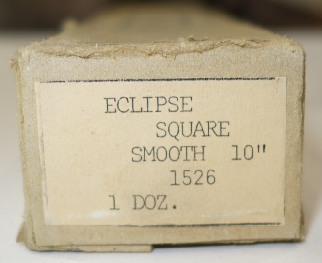 1 x Eclipse 1526 Square Smooth Hand File 10" Vintage