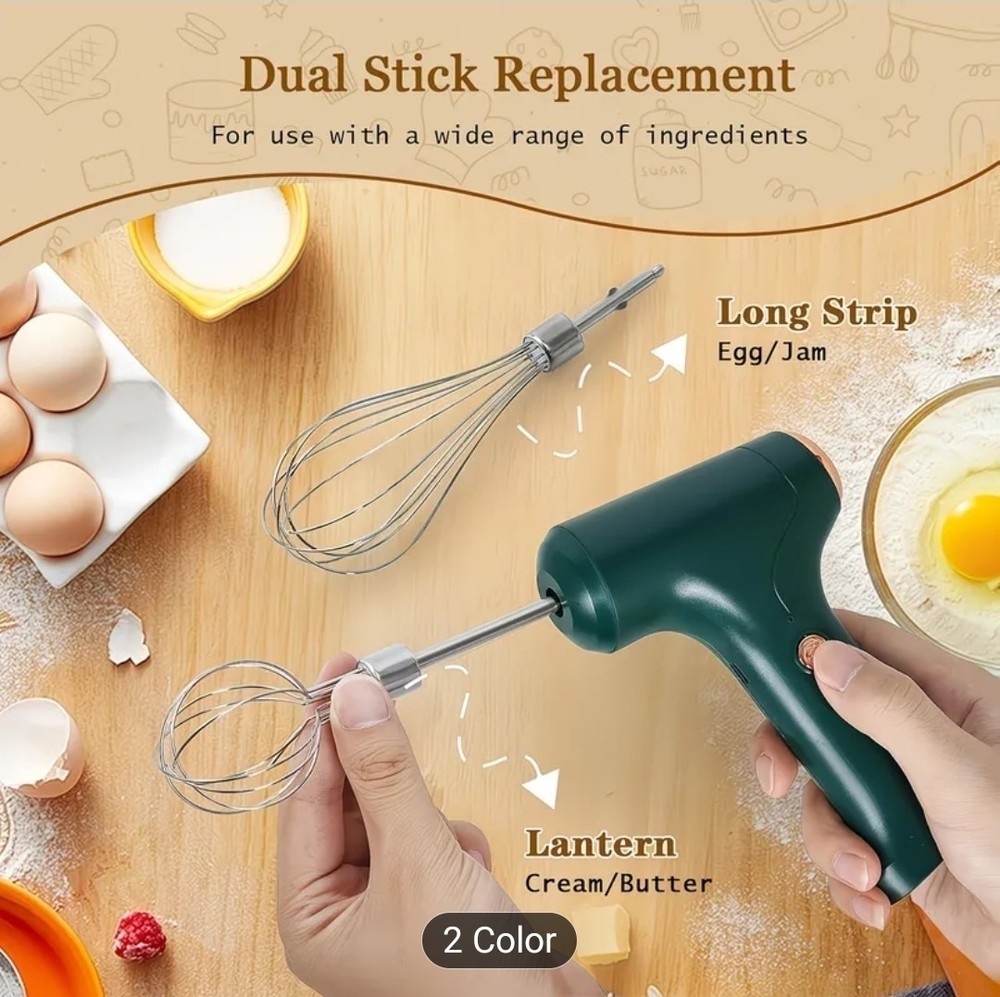 ELECTRIC Hand Mixer,USB Rechargeable