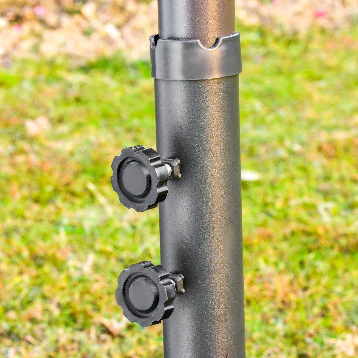 15 ft Outdoor Double Sided Market Patio Umbrella for Deck Pool with Base Crank