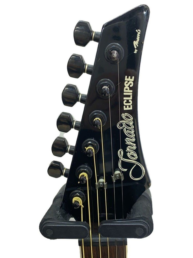 MORRIS ELEACO Tornado ECLIPSE DZ Black 6 String 9V Battery x1 Used