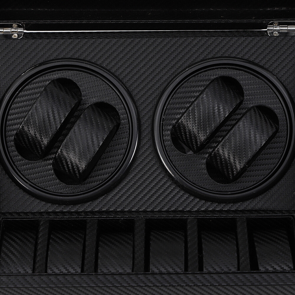 4+6 Automatic Rotation Watch Winder Box Storage Case Self Winding Display Box US