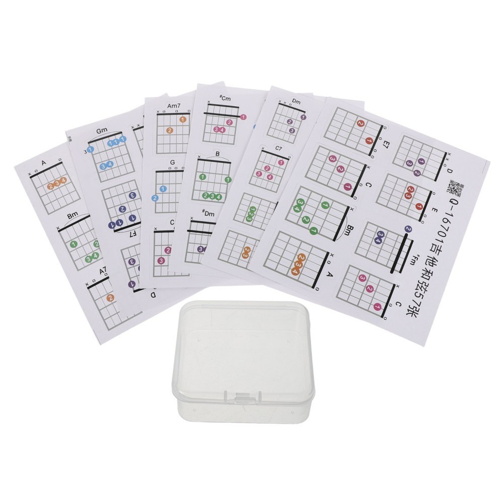 57 Pcs Guitar Chord Helper Chords Chart Beginner Learning Accessory