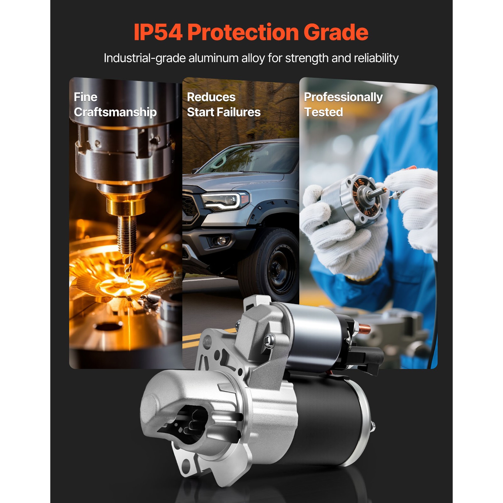 New Starter Motor for Chevy Traverse 09-17 GMC Acadia 07-16 3.6L 17986 17997