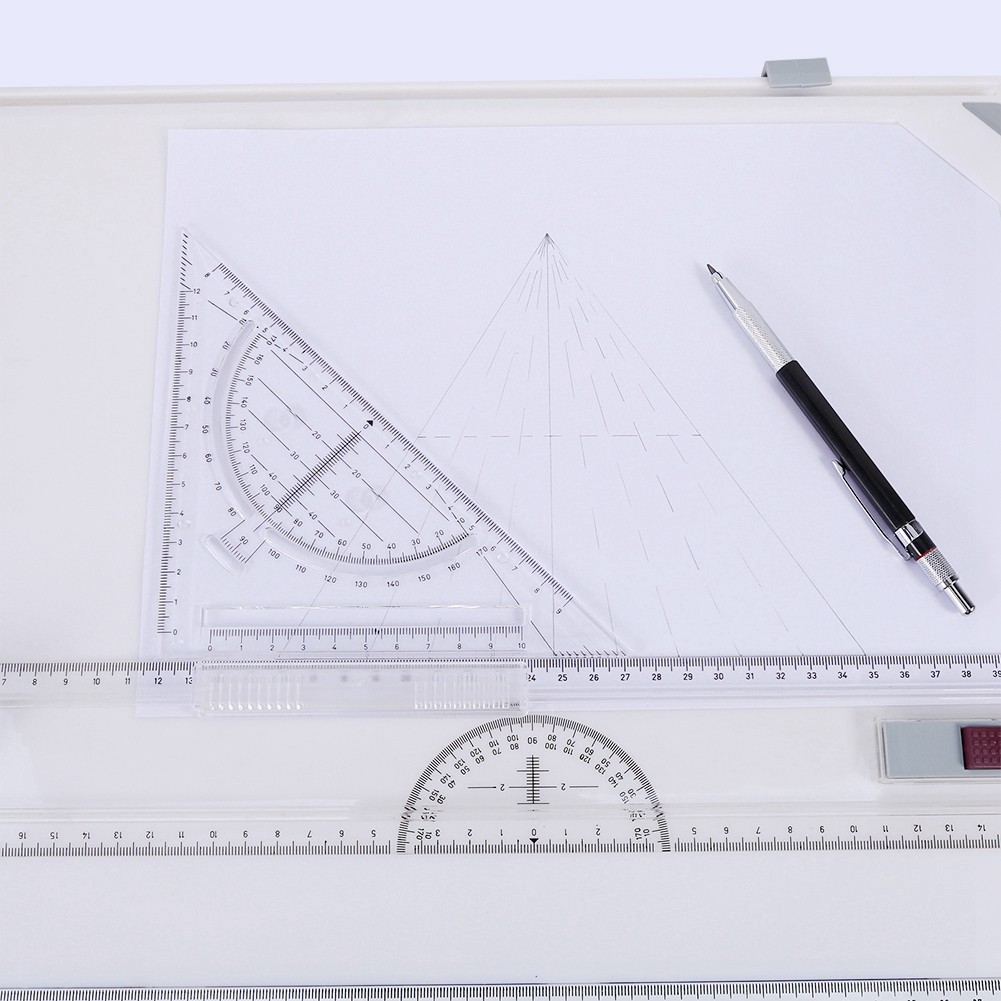 Hot A3 Drawing Board Portable Drafting Kit Table With Ruler UTS