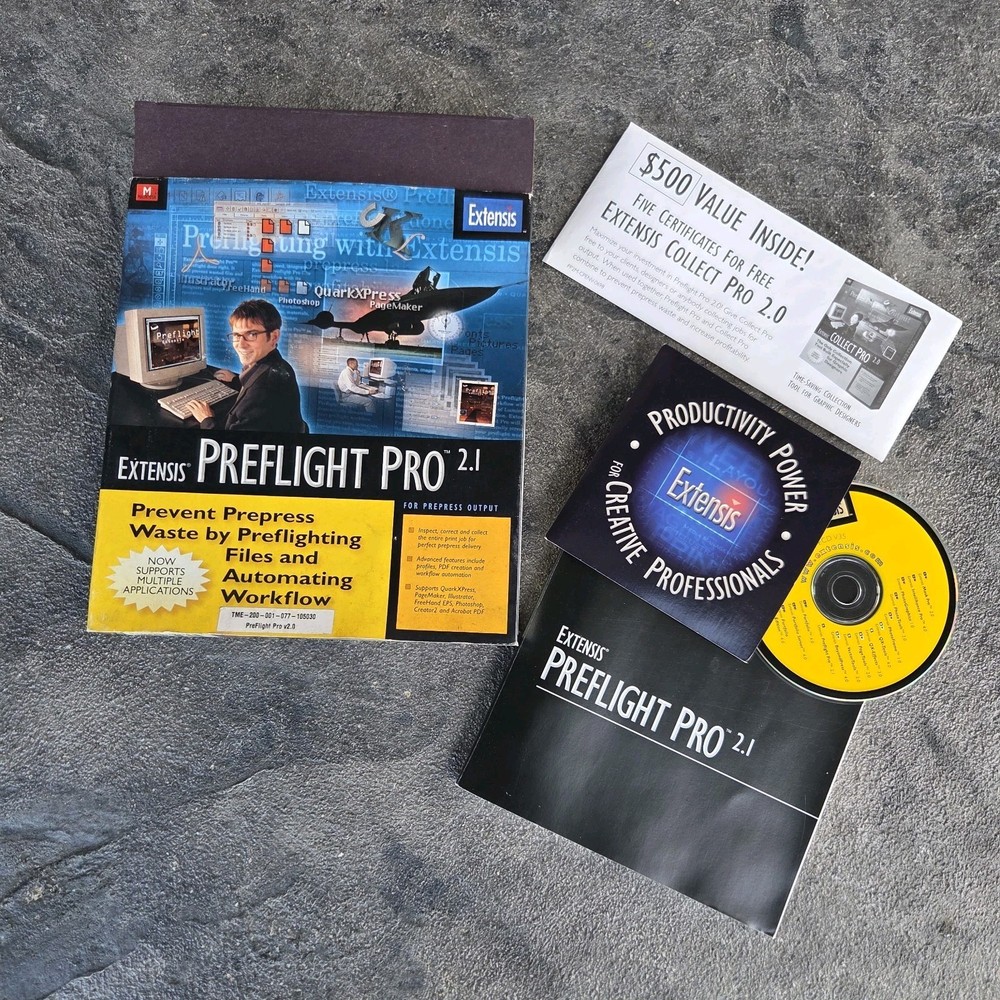 Extension Preflight Pro 2.1 Software for Macintosh Pre-owned See Description
