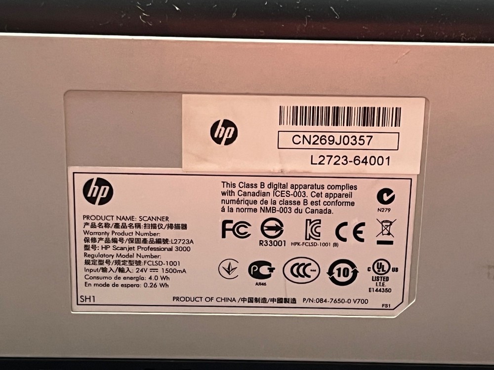 HP ScanJet Professional 3000 Document Scanner