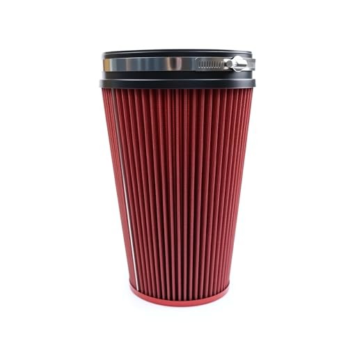 Fiber 6" Cold Air Intake Filter () 260MM RED