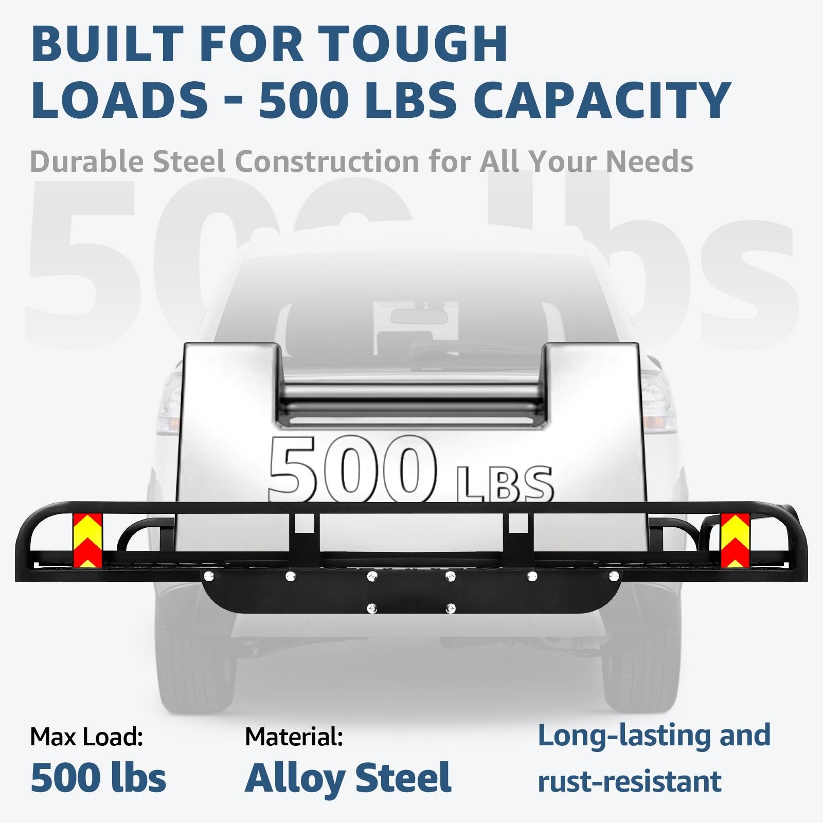 500LBS Mobility Carrier Wheelchair Scooter Rack Cargo Hitch Carrier Medical Ramp