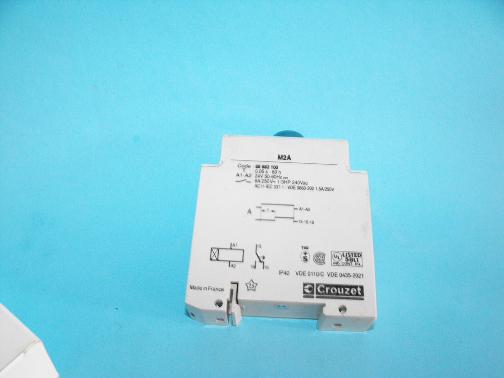 Crouzet RS 329-020.Timer Relay.M2A.CODE 88882100.USED