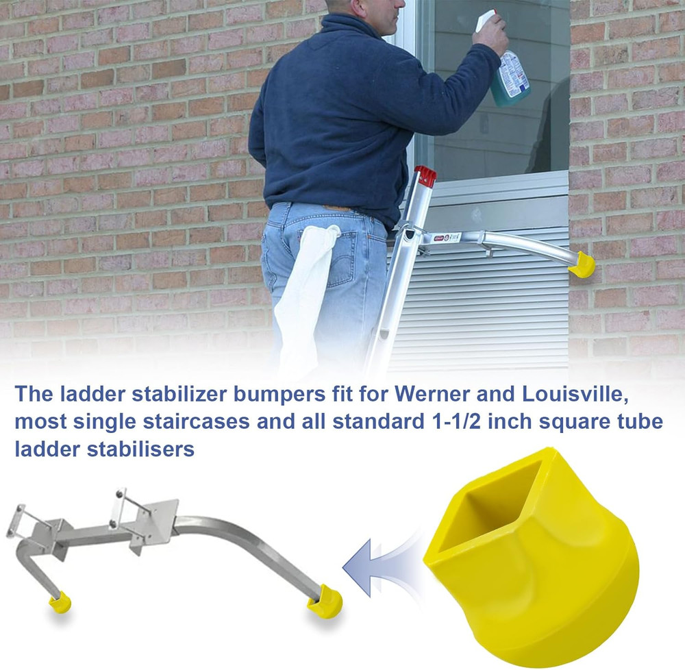 Replacement Ladder Stabilizer Guards for Werner Ladder Stabilizer Rubber Caps