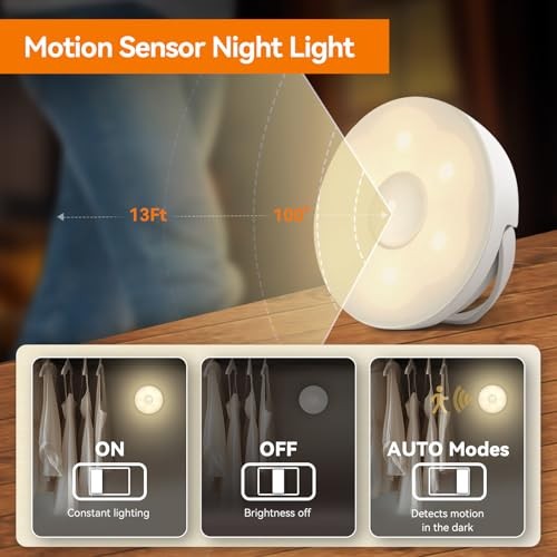 Motion Sensor Night Light Rechargeable (4 Pack), Battery NTL069PIR-4Pack