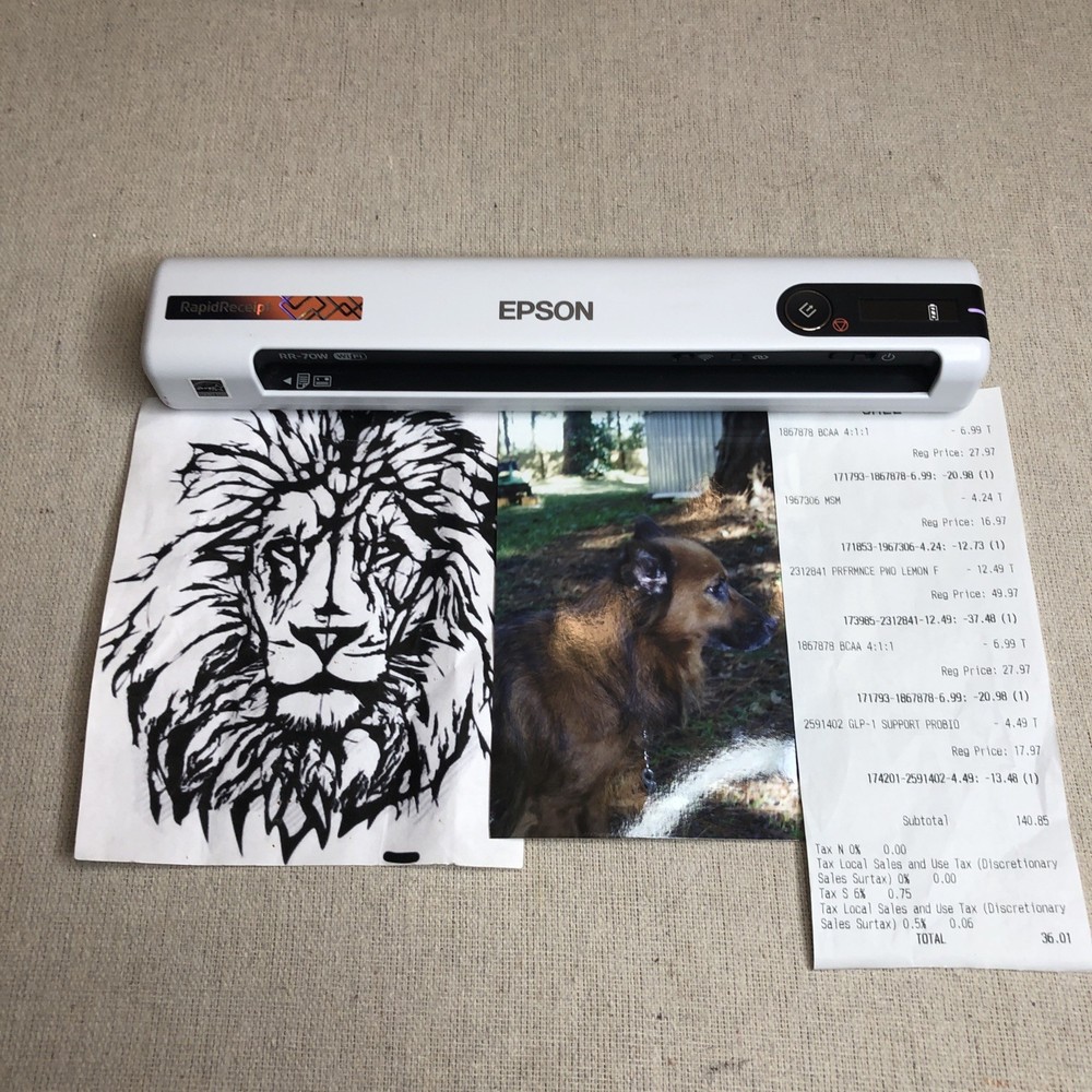 Epson RR-70W Rapid Receipt Scanner