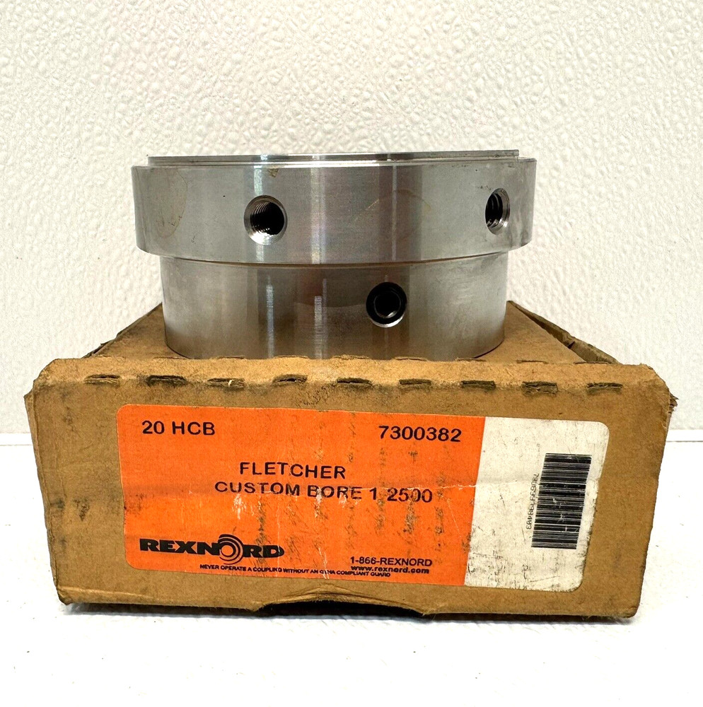 Rexnord 7300382 Coupling Model 20 HCB Custom Bore 1 2500