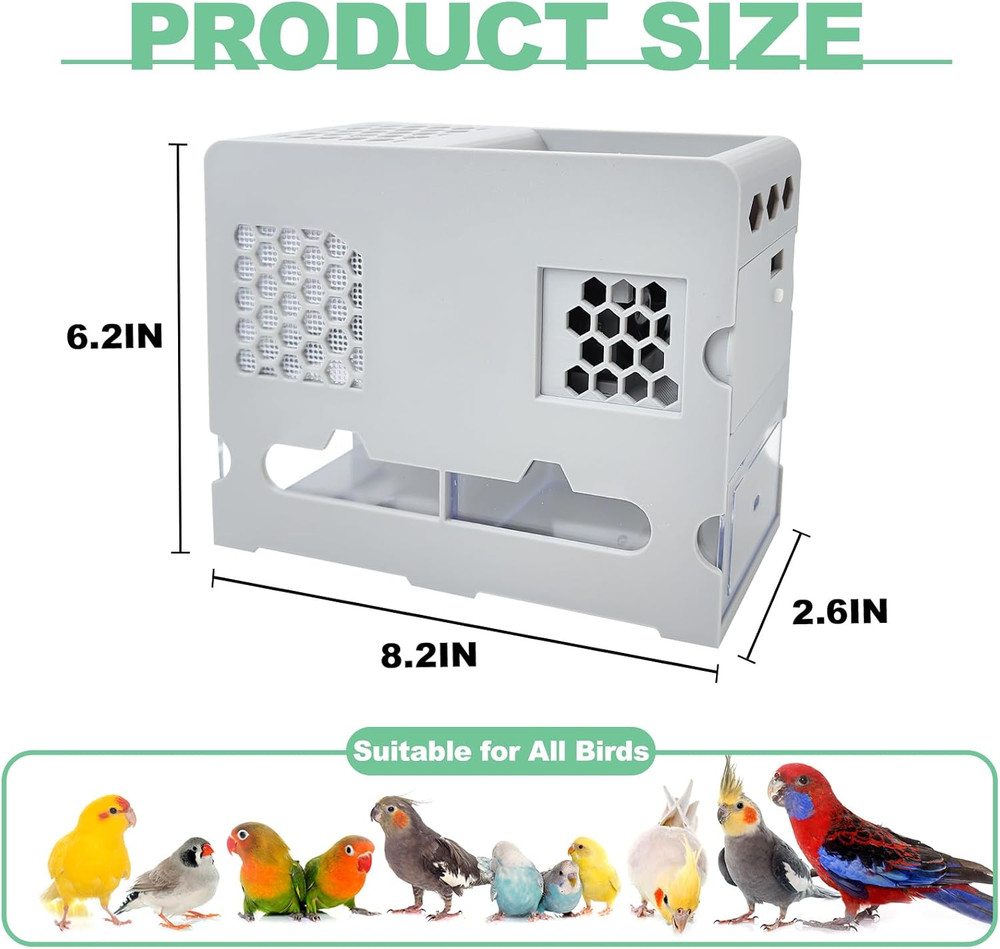 Bird Feed Shell Blowing Machine,No Assembly Required Husk Remover Wind Sheller B