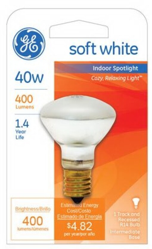 G E LIGHTING #25777 GE 40W R14 Spot Light