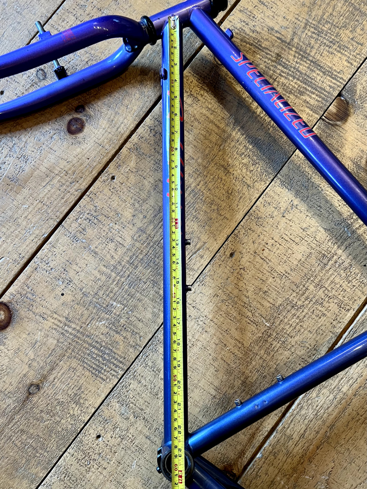 Vintage 90s Specialized Rock Hopper 18" Steel Mountain Bike Frame Purple Fade