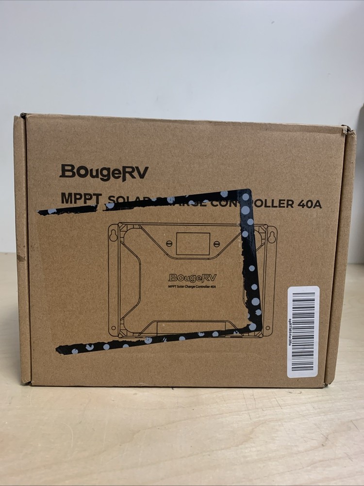BougeRV 40A MPPT Solar Charge Controller APP Control LCD 12V/24V Battery