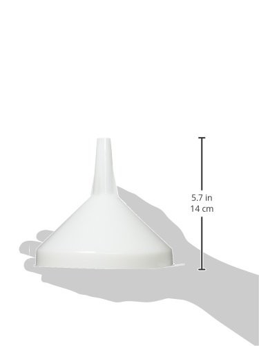 Plastic Funnel, 6.25-Inch Diameter,White,Medium