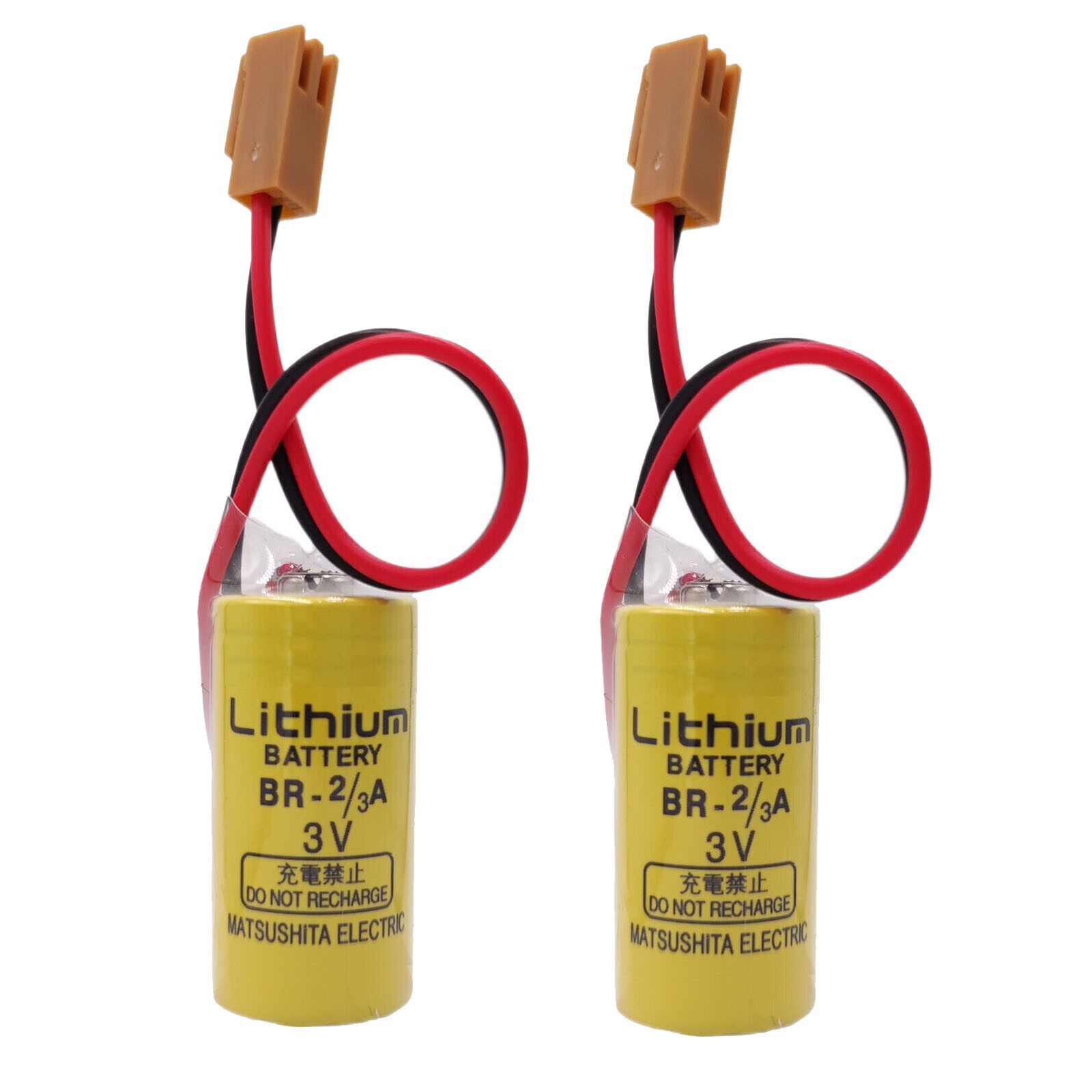 2x BR-2/3A 3V 1600mAh PLC Battery Replacement for FANUC A98L-0031-0006