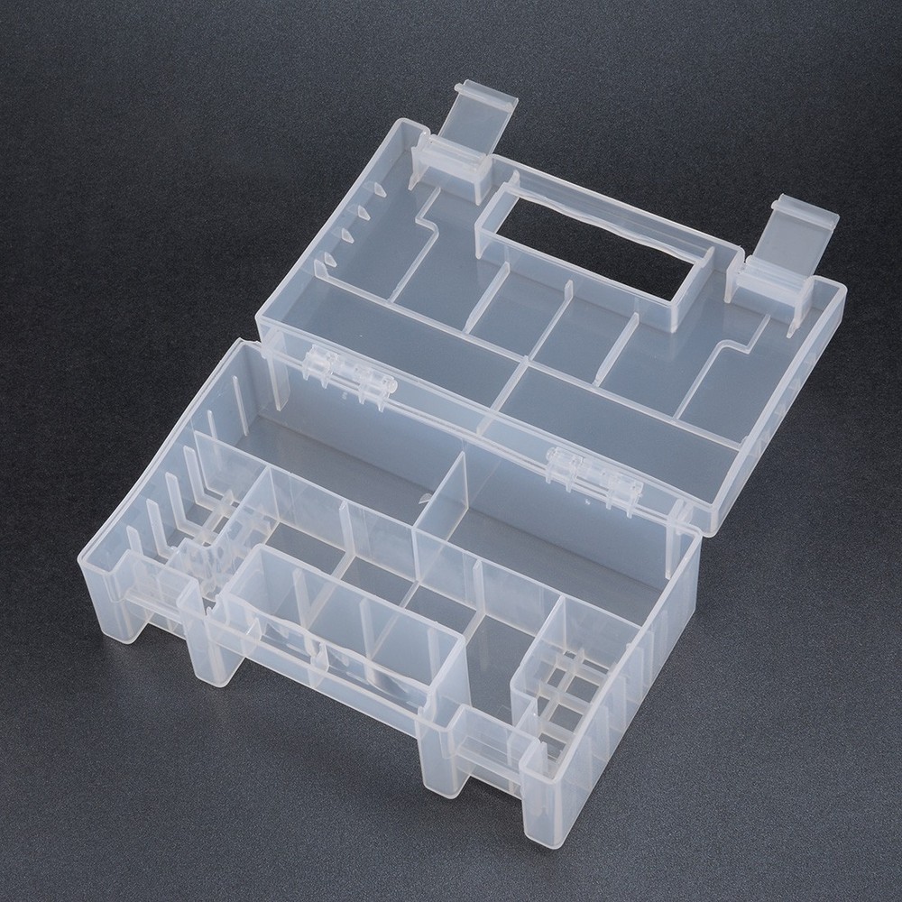 Battery Storage Case Protective Holder Container Transparent for AAA/AA Battery