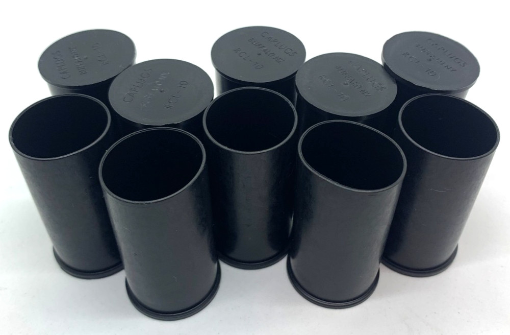 .223 Black or Tan Muzzle Covers, Plastic, 10 (ten)