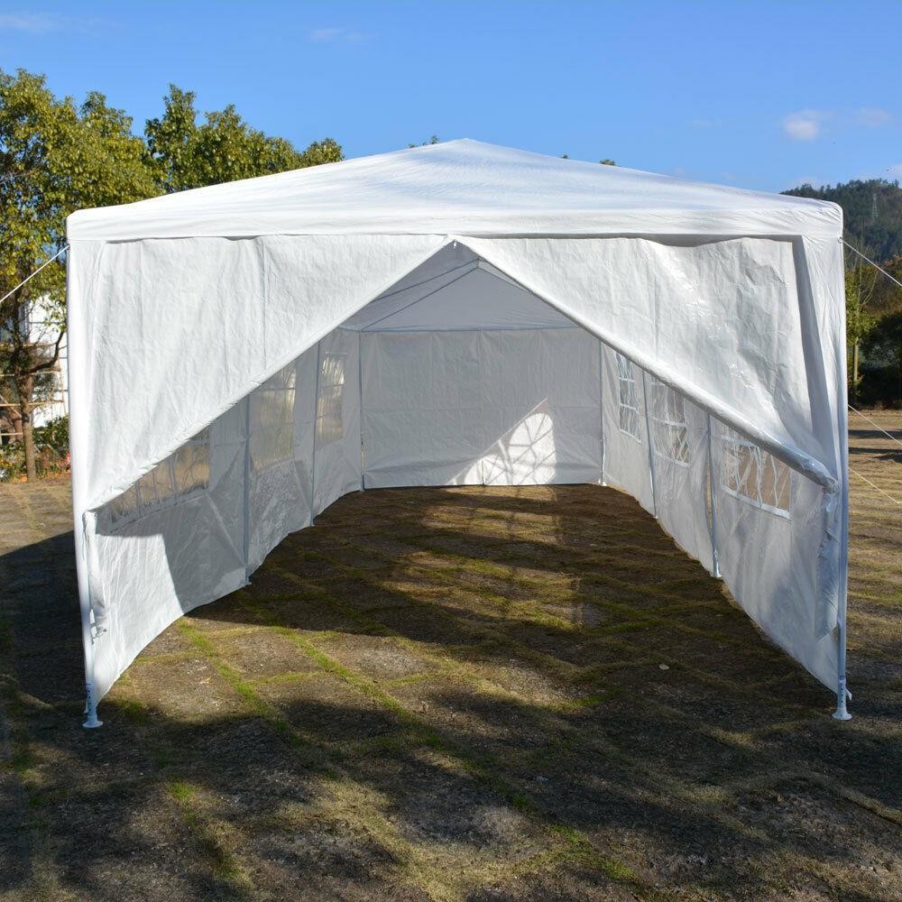 10'x30' Canopy Tent Party Outdoor Wedding Tent Pavilion Cater Events 8 Wall