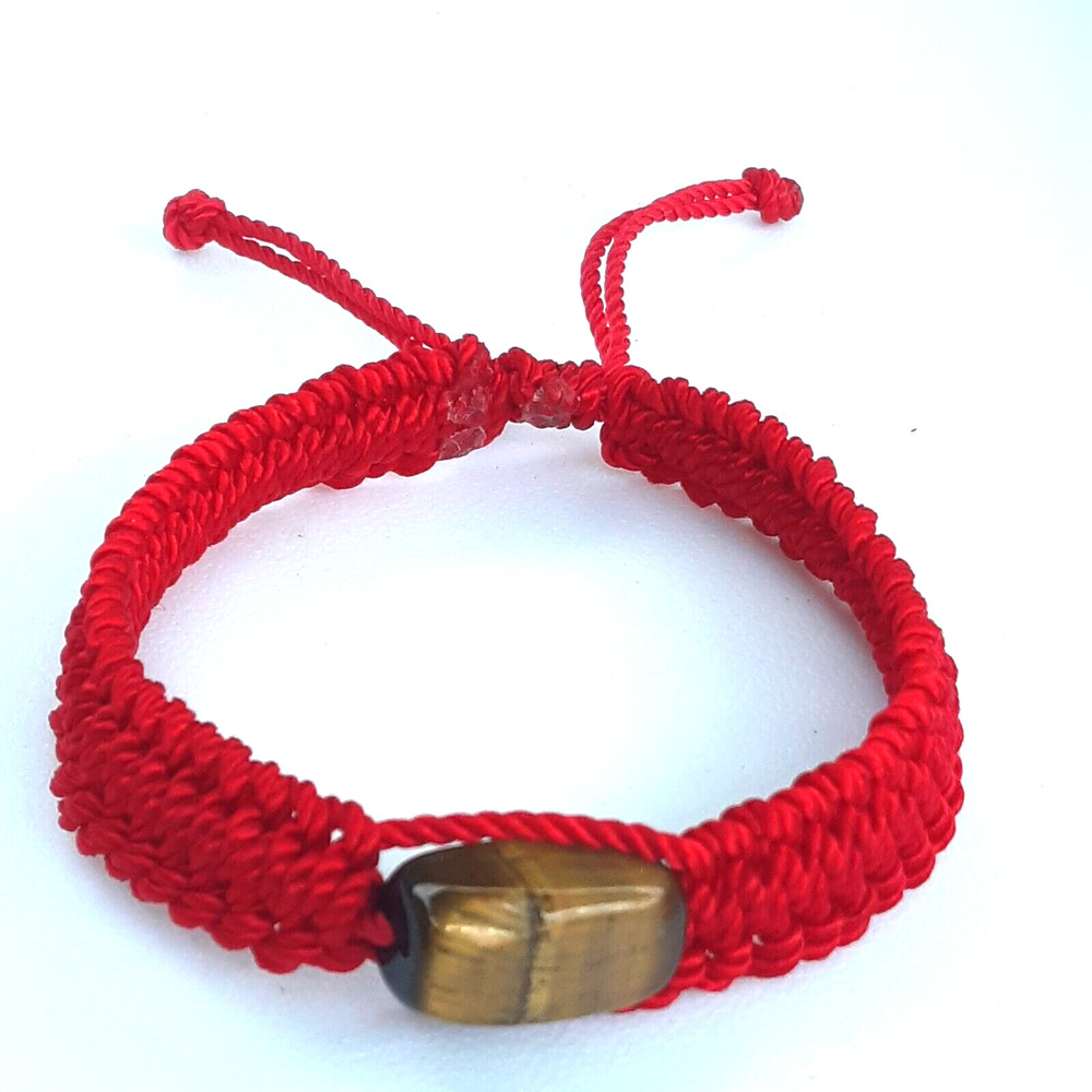 Protection Bracelets Tiger's Eye in Red string