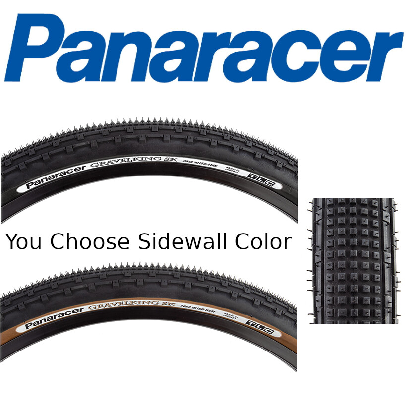 Panaracer GravelKing SK 26" x 2.1 Tubeless Ready Foldng MT Bike Gravel King Tire