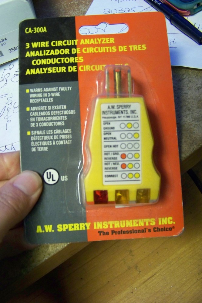 NEW A W SPERRY INSTRUMENTS 3 WIRE CIRCUIT ANALYZER CA-300A