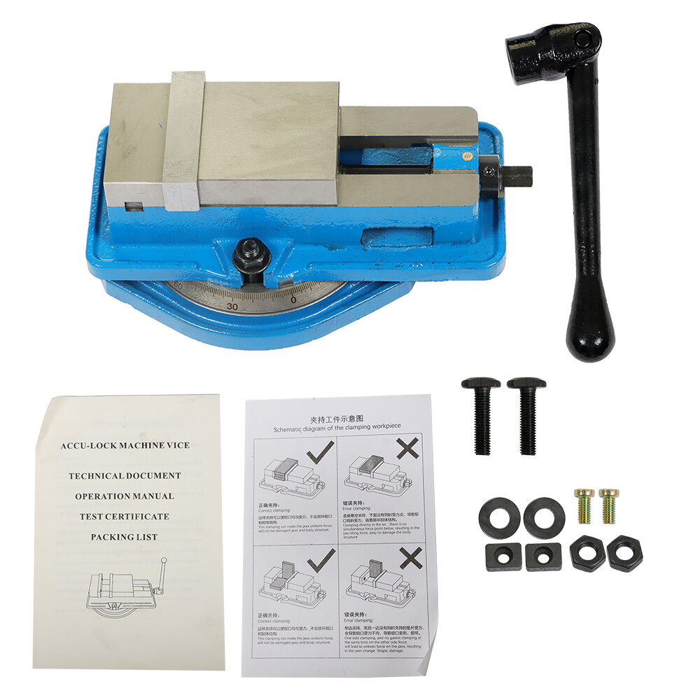 3'' Lockdown CNC Milling Machine Vise 360 Swivel Base Milling Machine