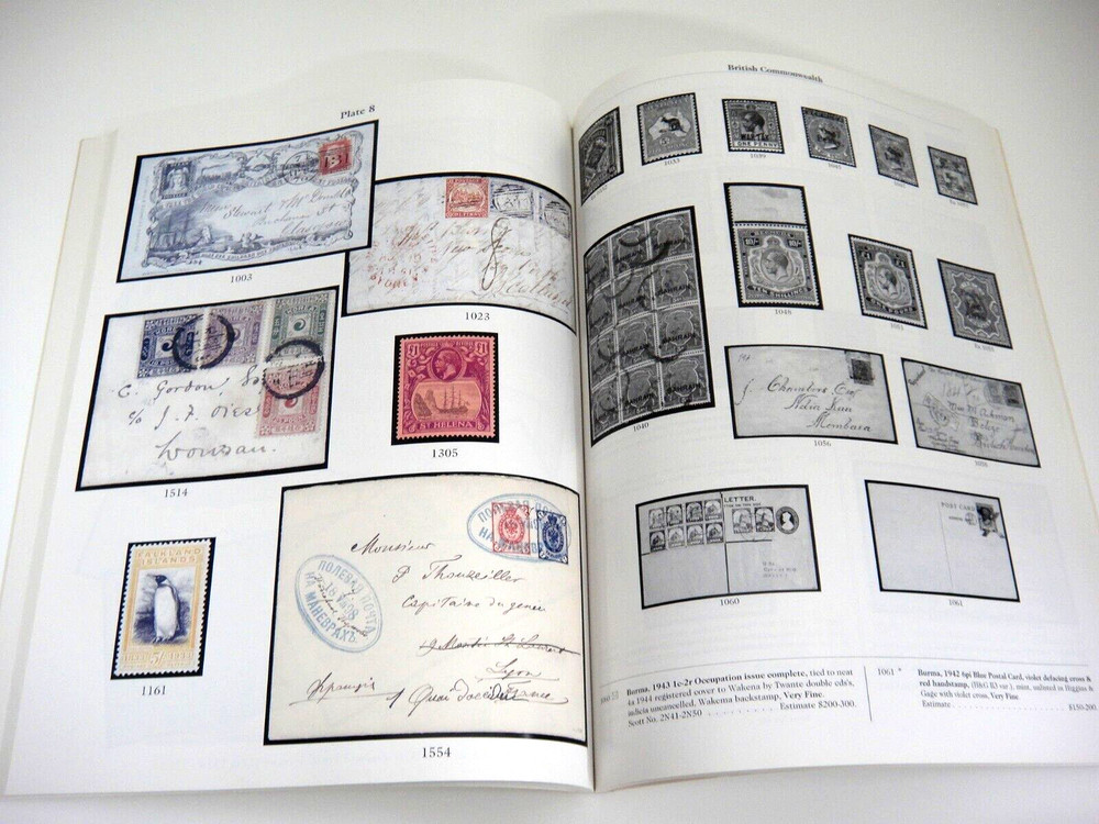 Schuyler Rumsey Stamp Auction Catalog 1997 New Zealand Mauritius 2d Sherwin