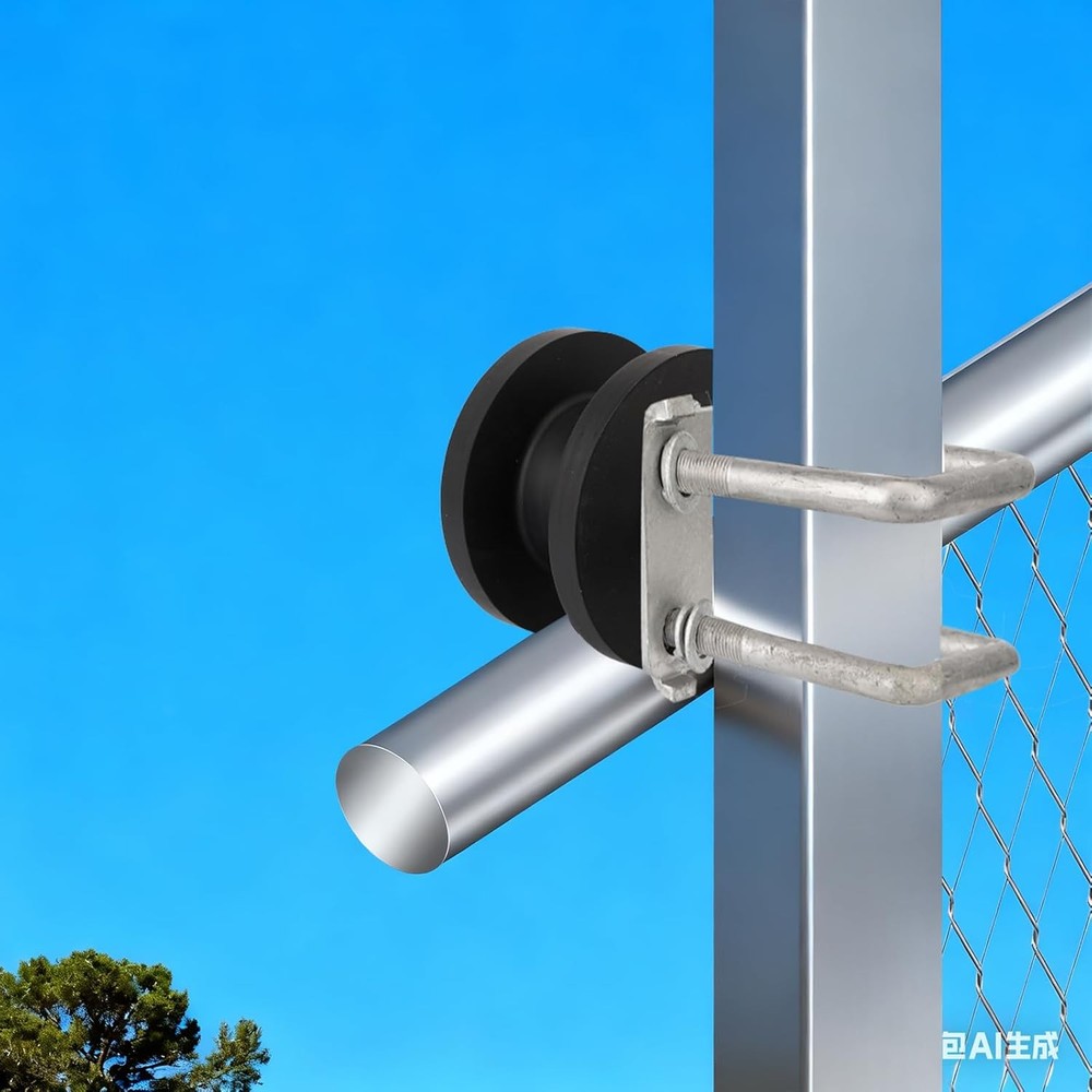 Sliding Gate Rollers, Nylon Cantilever Rolling Hardware for 4" Square Post x 2"