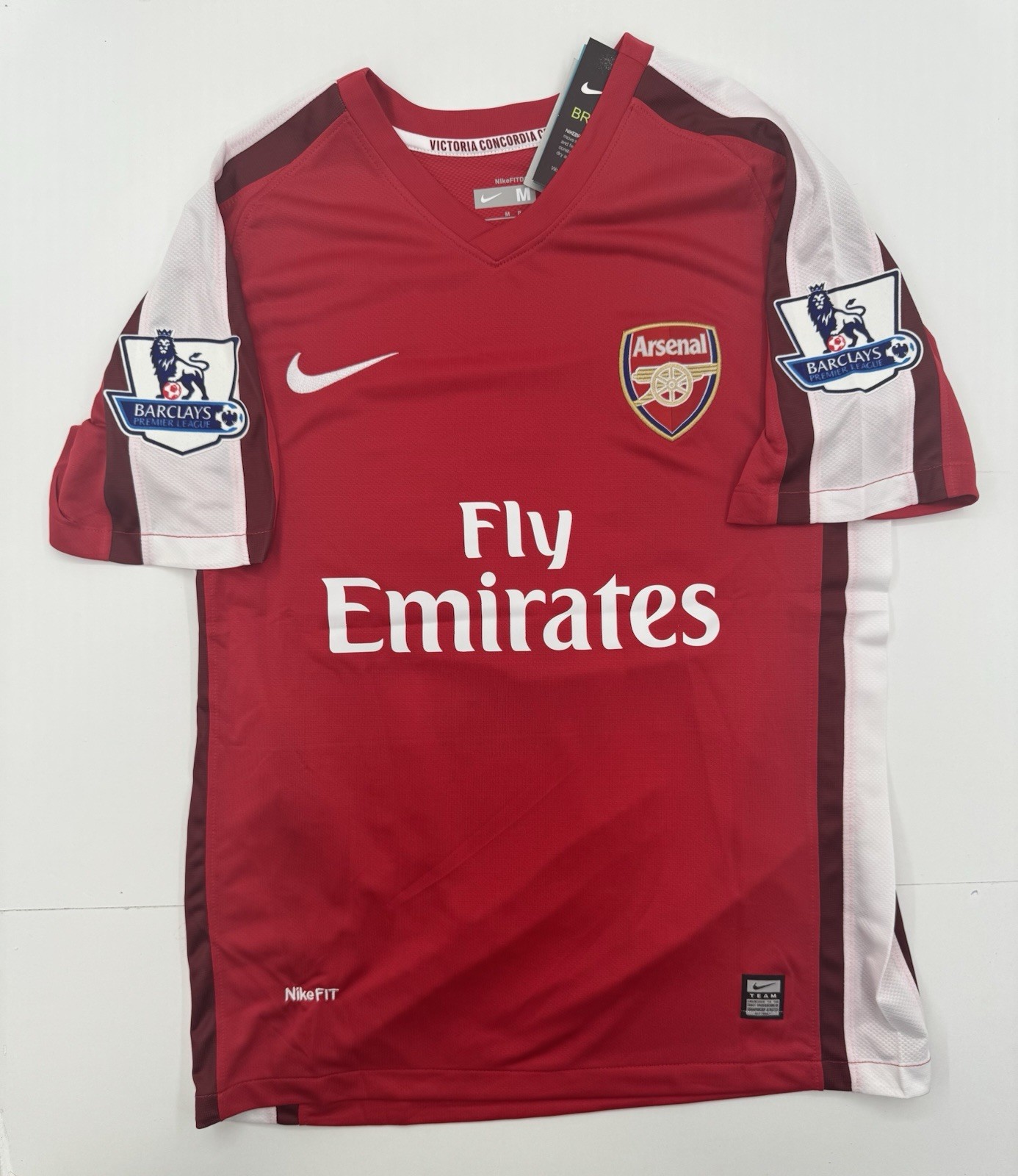 2009/2010 Arsenal Vela Home Retro Jersey Carlos Vela #12 Red Vintage Iconic
