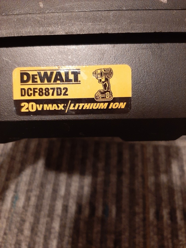 Dewalt 20v DCF887D2 Ion Case Only No Tool